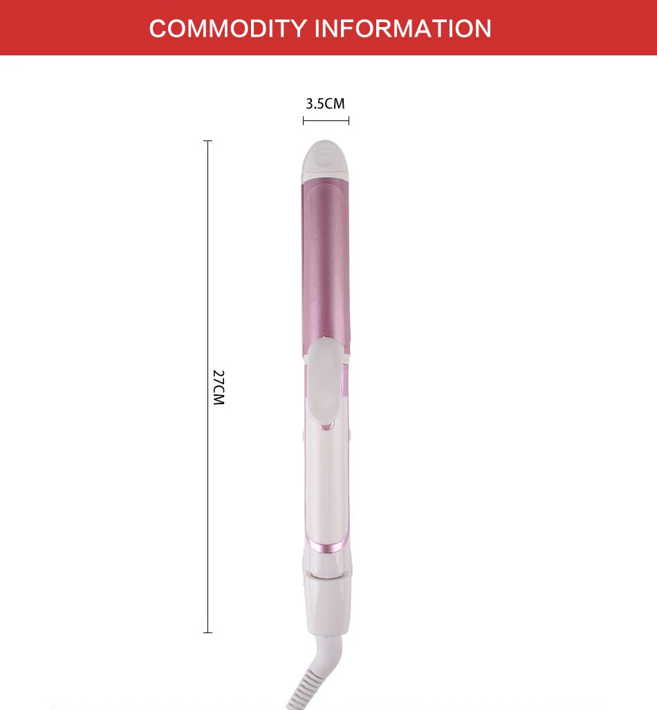 

2-in-1 hair straightener Electric Hair Curling Iron Multifunction corrugated Flat Iron Corn Plate Fast Heated Rollered Tool