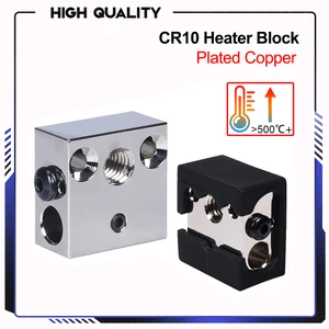 CR10 нагревательный блок покрытый медь Swiss CR 10 Hotend тепловой блок для MK8 силиконовые носки сопла DDB экструдер Cr10s Ender3 обновление