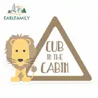 EARLFAMILY 13 см x 9,7 см для детей на борту, Cub в салоне, Oem виниловые наклейки на машину JDM Солнцезащитная Водонепроницаемая аниме красивая наклейка