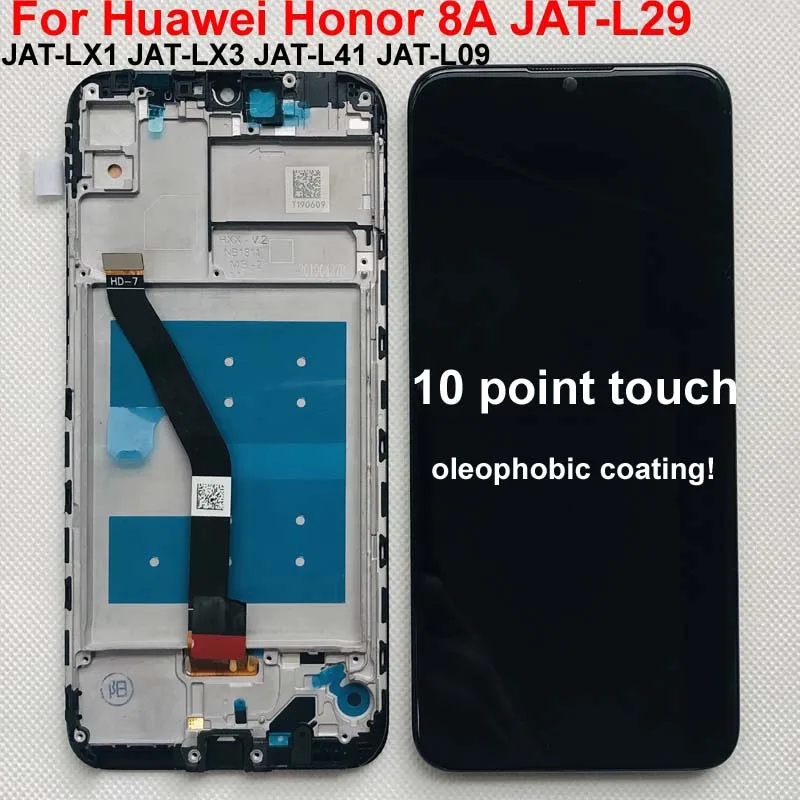 

6.09'' Original New LCD Screen For Huawei Honor 8A honor 8A Pro JAT-L29 LCD Display Touch Screen Digitizer Assembly+Frame