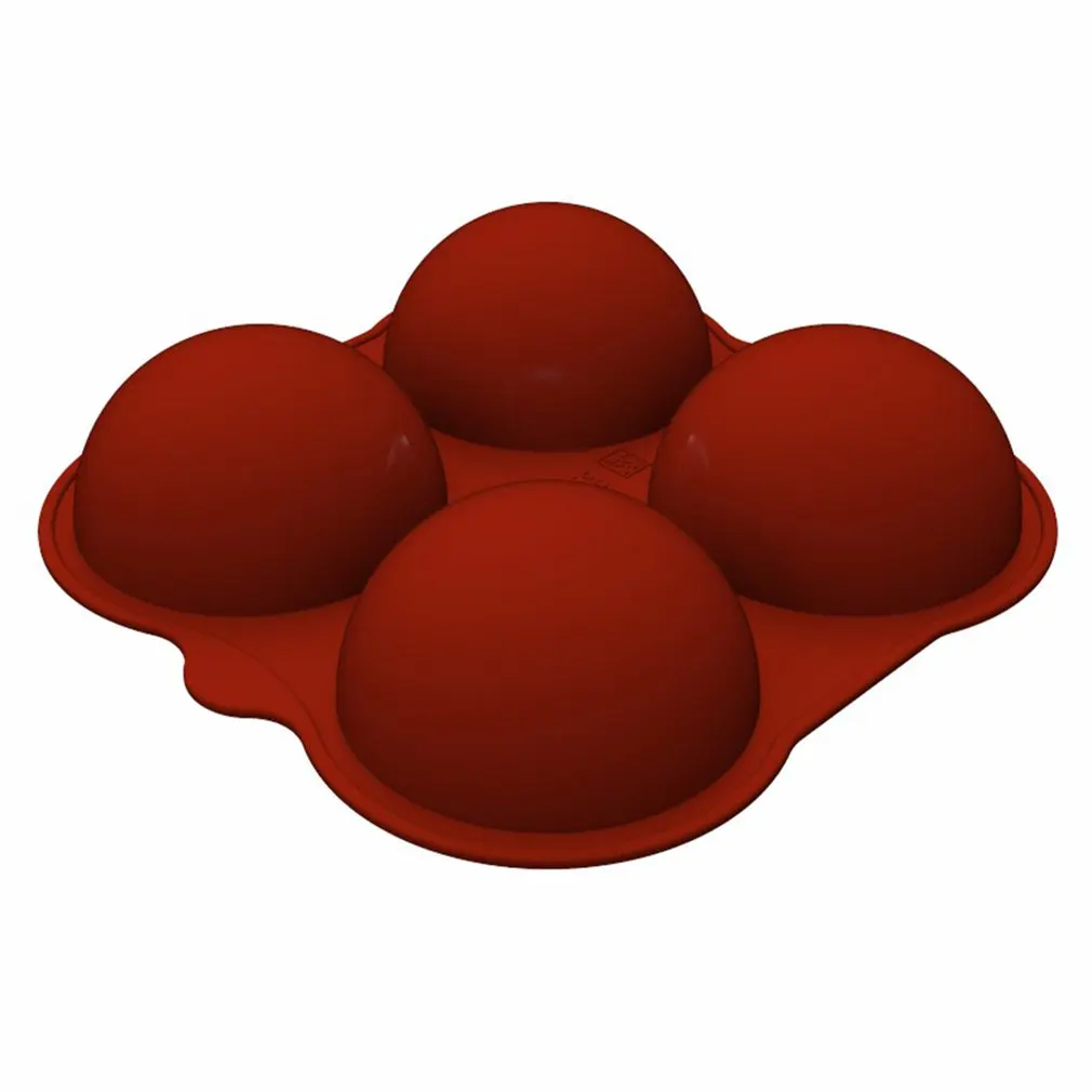 

4-leaf Clover Large Semicircular Food Grade Silicone Mold Chocolate Mold Kitchen Baking Tool Biscuit Pudding Mold