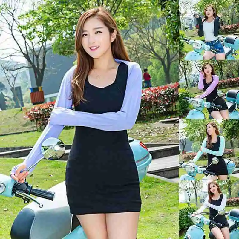 

Multi-purpose Summer Sun Protection Shawl Sleeves Outdoor Shawl Fashion Golf Ever-changing Riding Protection Sleeves UV Y0B2
