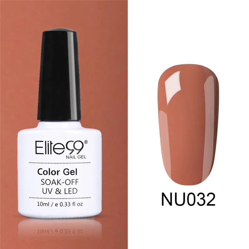 NU032 Elite99 Гель-лак для ногтей замачиваемый УФ-гель серого цвета гель лак Vernis Полупостоянный лак для нейл-арта гель-лаки - Цвет: NU032