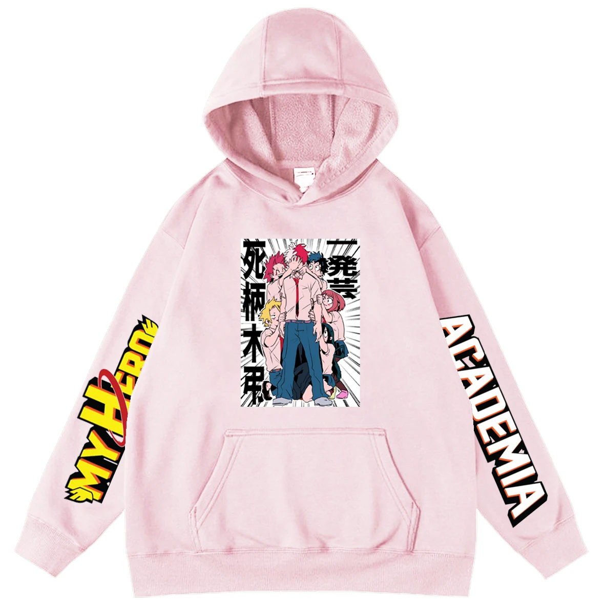 

My Hero Academia Mens Oversized Hoodies Harajuku Boy Teens Loose Oversized Hoodies Popular Anime Men Long Sleeve Hip Hop Tops