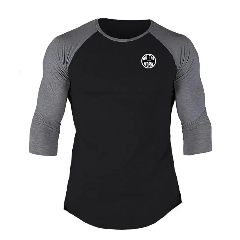 Мужская футболка с рукавом 3/4 реглан и бейсбольной футболкой | одежда