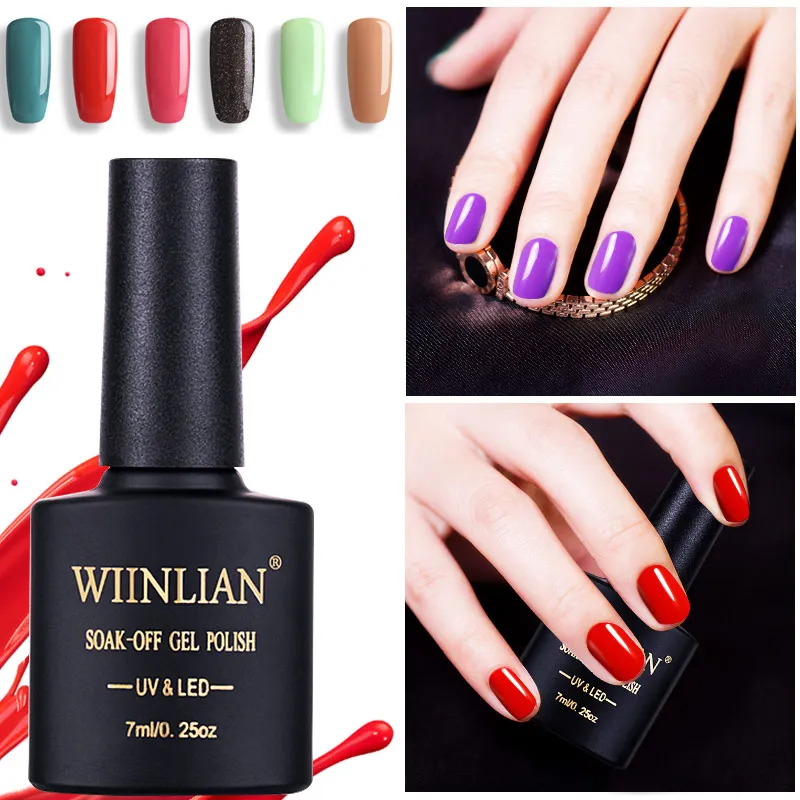 7 мл Лак для ногтей Розовый Синий Зеленый Цветной Гель лак Краска