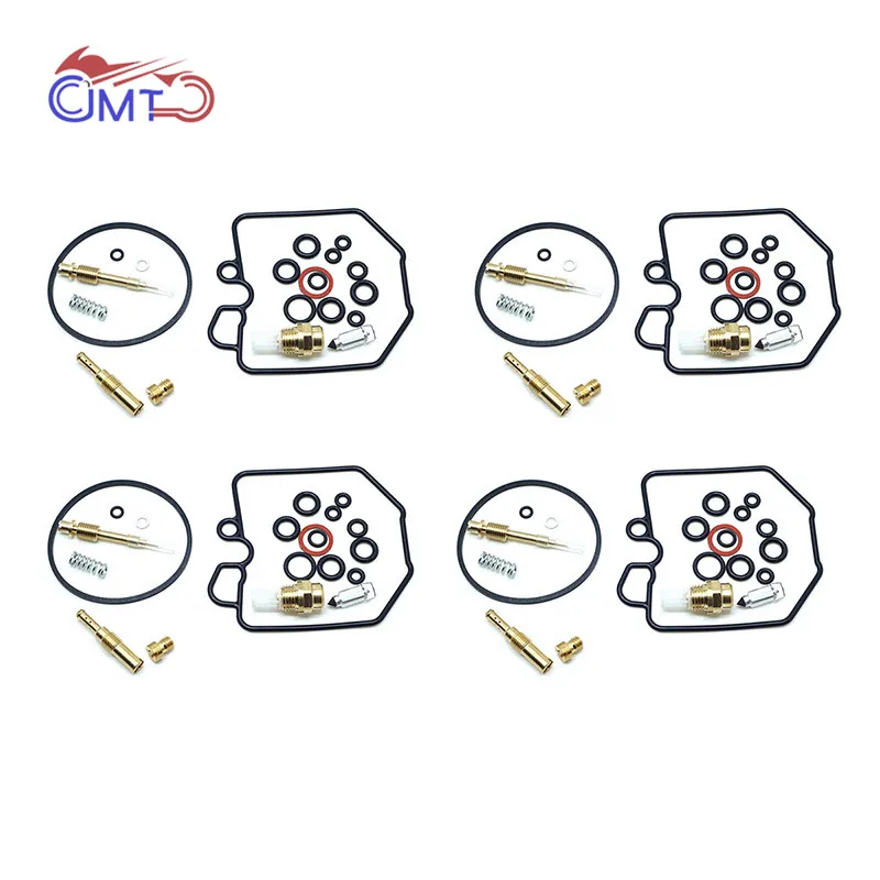 

4 Sets Carburetor Repair Kit Pilot Jet Needle Float Valve Bowl Chamber Gasket Rebuild Parts for Honda GL1100/A/I Goldwing 80-83