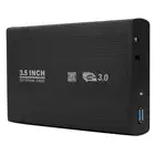 Чехол для жесткого диска 3,5 дюйма SATA на USB3.0 HDD, чехол для внешнего жесткого диска 5 Гбитс, корпус с адаптером питания для компьютера