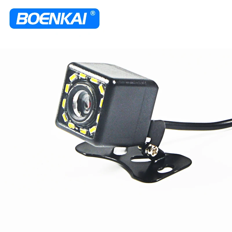 

12 Led Night Vision Car Back Up Camera Universal Reversing Assist Reverse Rear View Car Camera Parking Monitor CCD Waterproof
