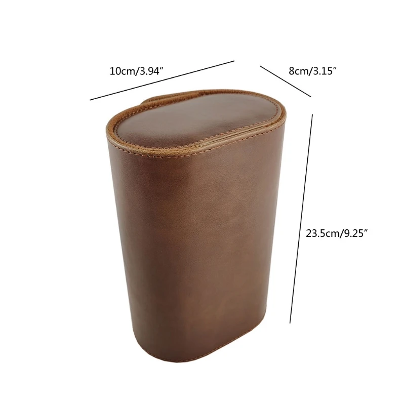 

Luxury PU Leather Watch Storage Box Travel 2 Positions Watches Organizer Case