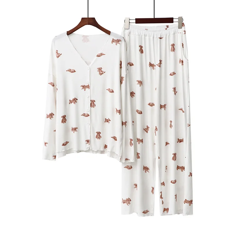 2021 весной новый японский мультфильм печатных Пижамный костюм для женщин