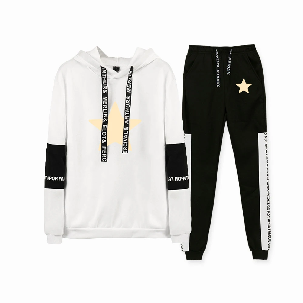 

Balance:UNLIMITED Hoodie Unisex Tracksuit Two Piece Set Hoodie+Sweatpants Women Men's Sets Harajuku Streetwear Fashion Clothes