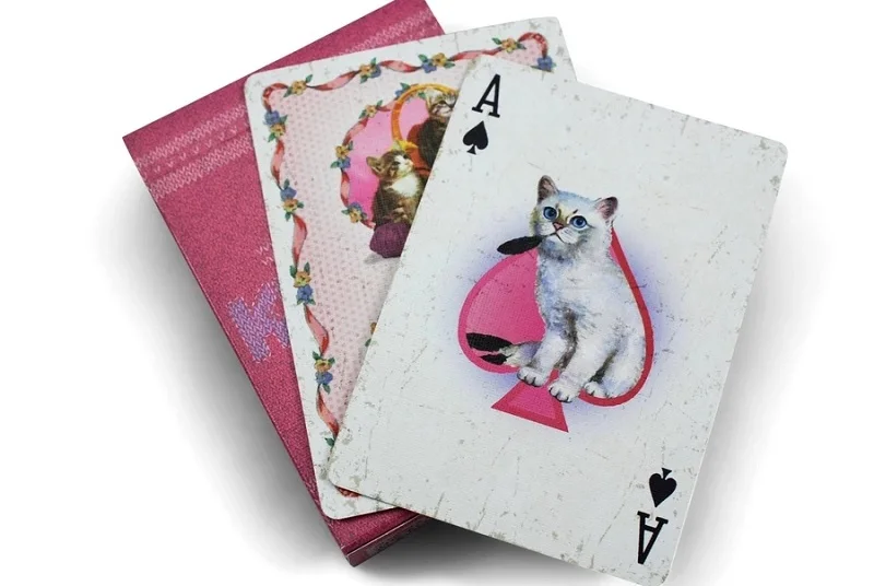 Игровые карты Ellusionist Madison котята коты велосипед с маркировкой Gaff колода Покер