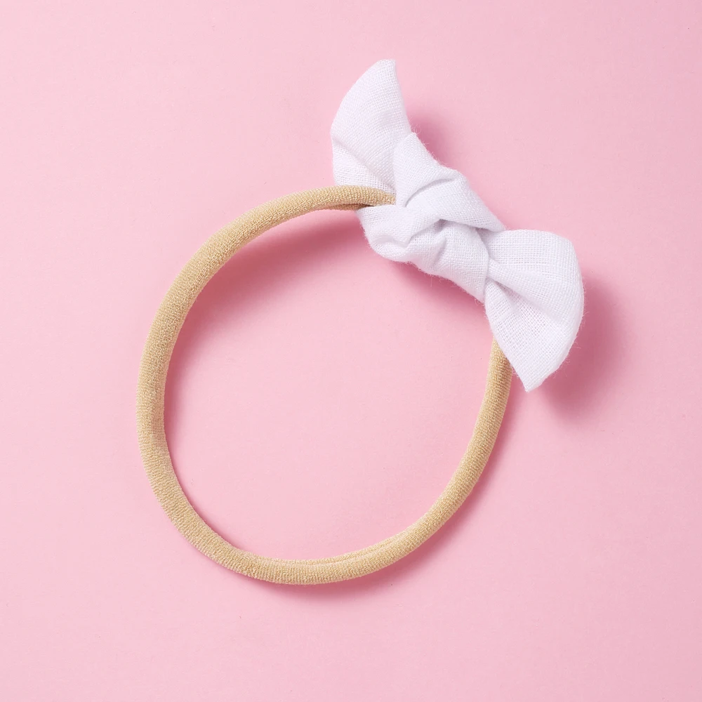 Банты для волос ручной работы 10 шт./компл. 16 однотонных цветов девочек лот резинки