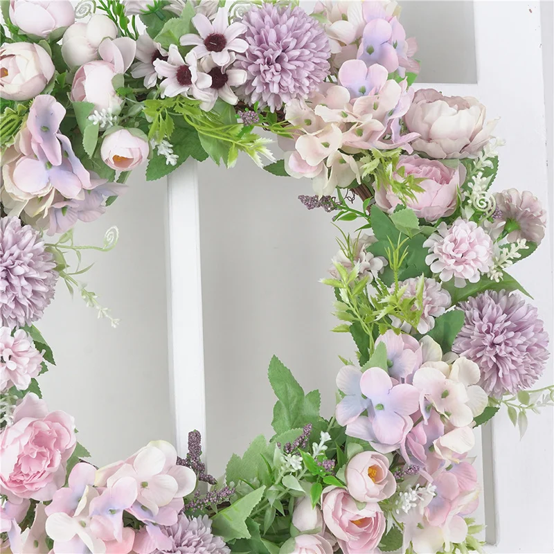 

Mori Series Colorful Garland Simulation Wreath Door Window Wedding Decoration PLDI889