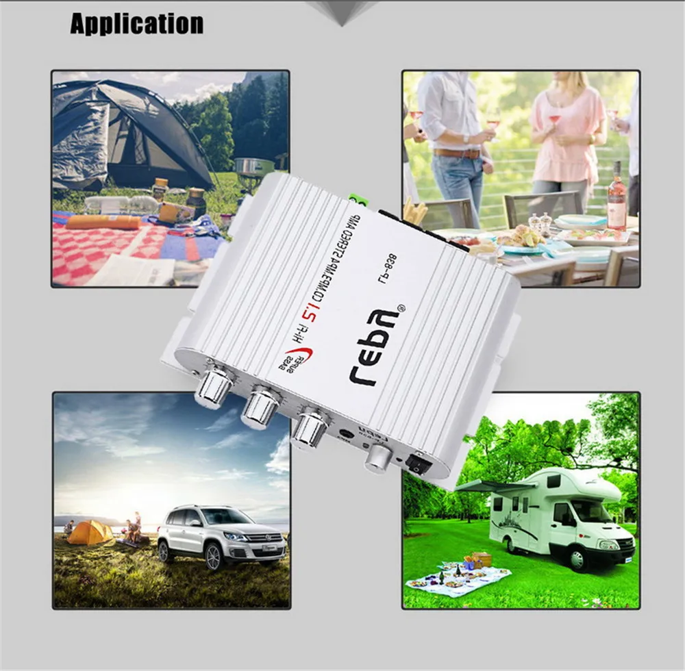 Новый 2 1 канала 12V Hi Fi Цифровой Wi радиоприемник автомобиля Усилитель LP 838 компакт