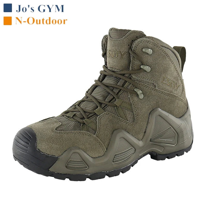 Quality Men's Hiking Shoes Sport Tactical Boots Outdoor Camping Travel Mountaineering Sneaker Non-slip Wear-resistant Shoes Men