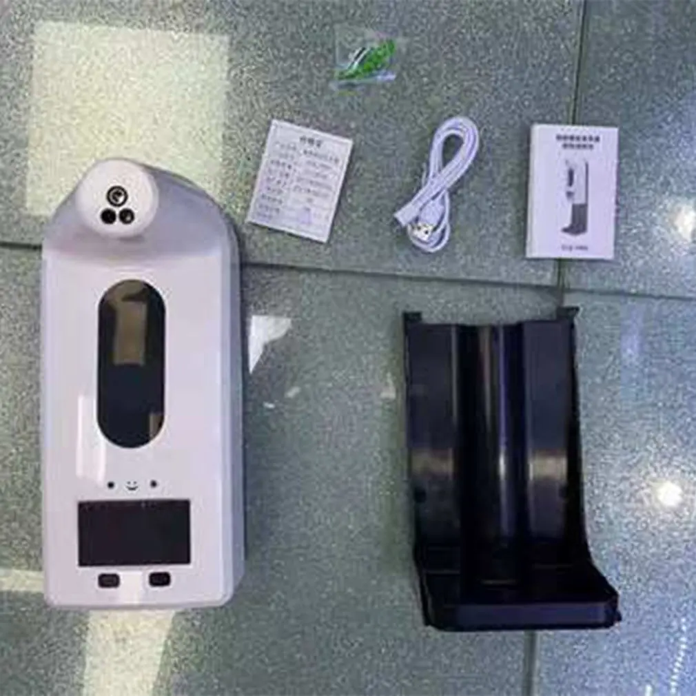 

V18 Pro Non-Contact Thermometer Soap Dispenser Without Battery 3 Gear 1200ml Water Tank Soap Dispenser