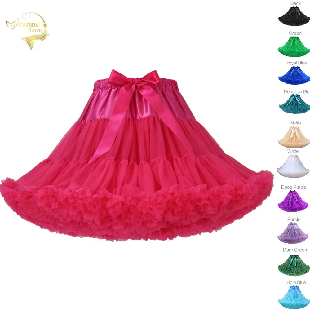 Женские пушистые вечерние танцевальные юбка пачка лолита для маленьких девочек