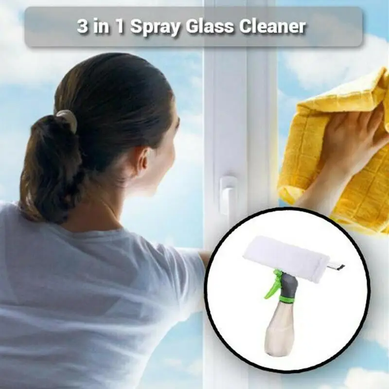 3 в 1 средство для мытья окон спрей сухой скребок Особенности распылительная