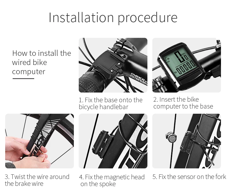 INBIKE 2,8 дюймов велосипед беспроводной компьютер непромокаемый Многофункциональный езда велосипедный одометр велосипедный Спидометр подсветка секундомера
