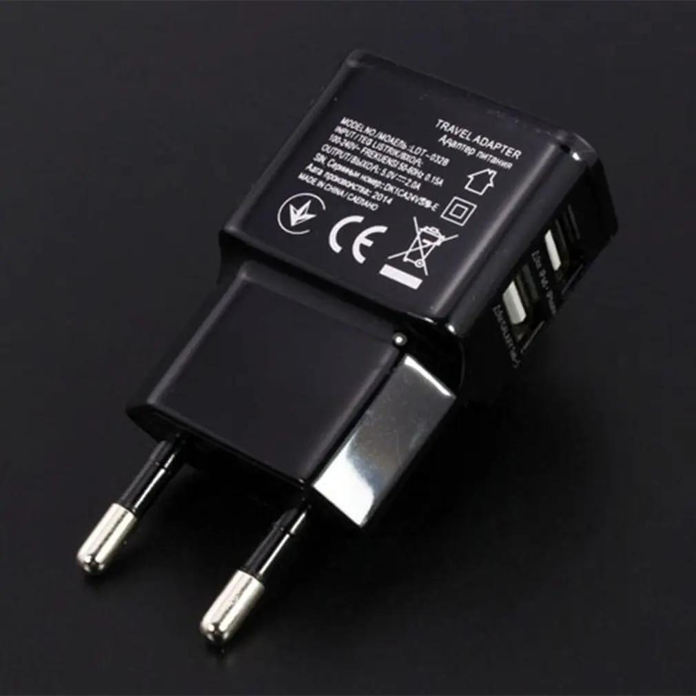 1A двойной USB разъем питания usb зарядное устройство электрическая розетка eu вилка