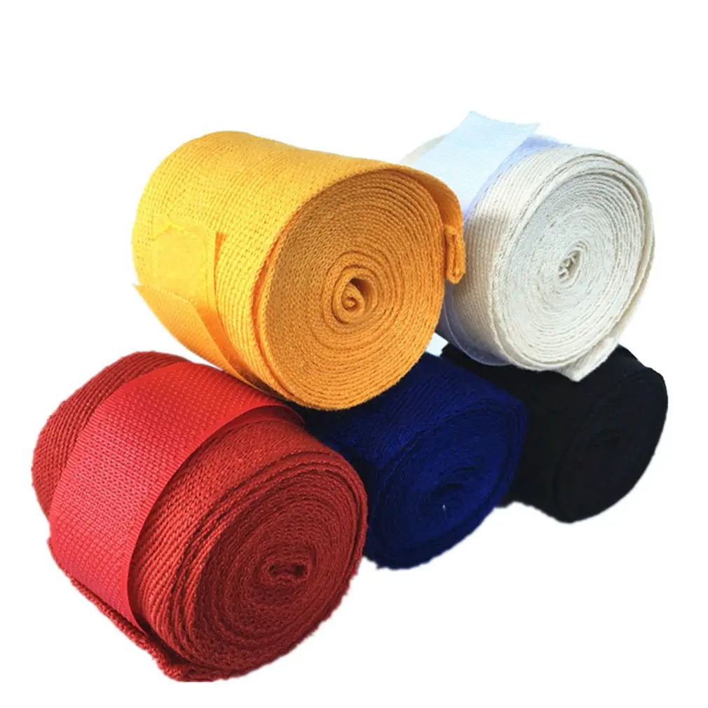 

Width 5cm Length 2.5M Cotton Sports Strap Sanda Muay Hand Wraps Professional Thai MMA Taekwondo Boxing Bandage