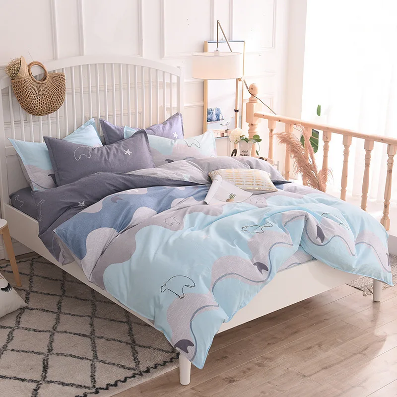 Fashion Green Пододеяльник для одного двуспального размера, двуспальная кровать King size, чистое хлопковое стеганное одеяло для девочек, прекрасные подарки для детей, студентов - Цвет: Fashion Green