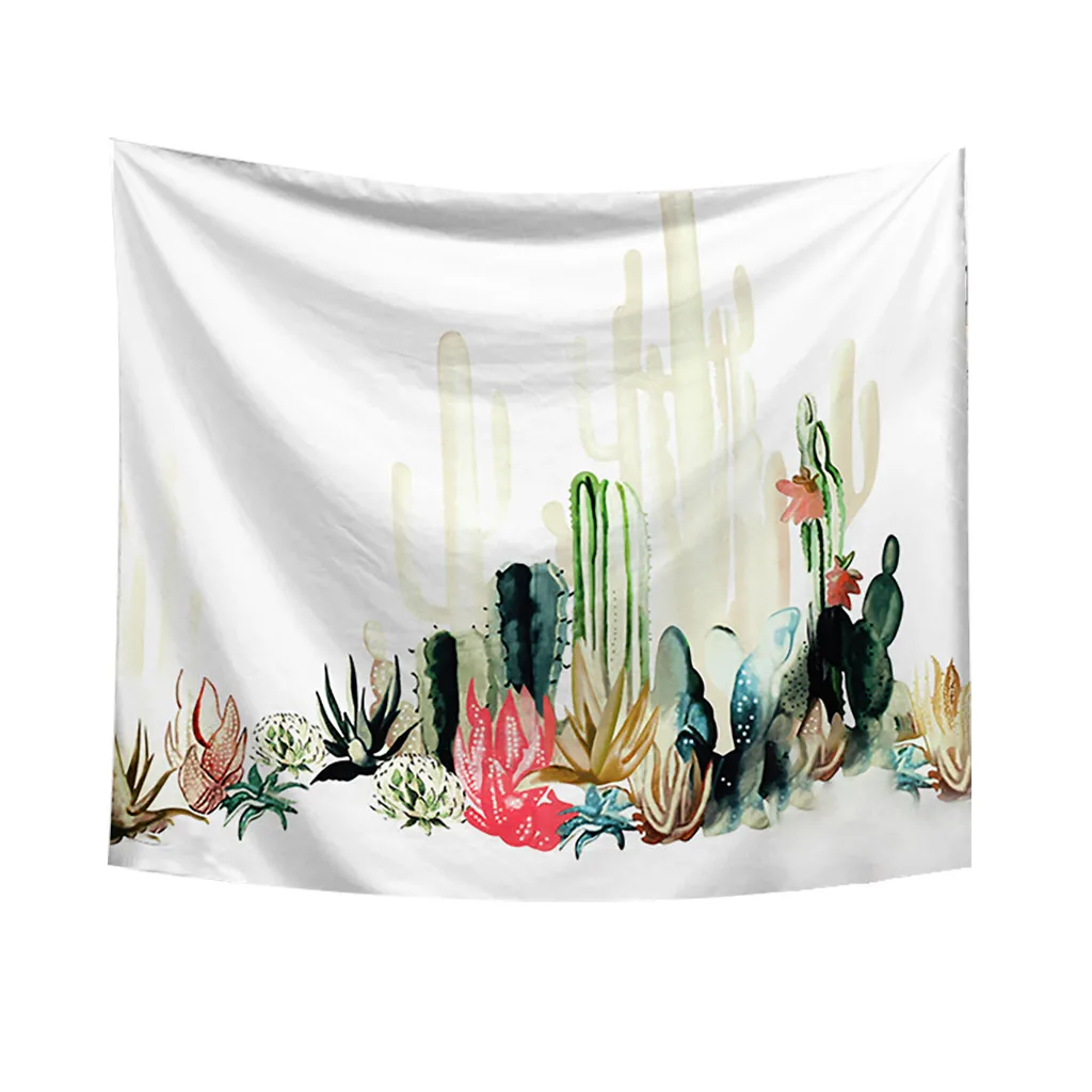 Ouneed гобелен С КАКТУСОМ акварельным принтом пляжные полотенца украшение банные