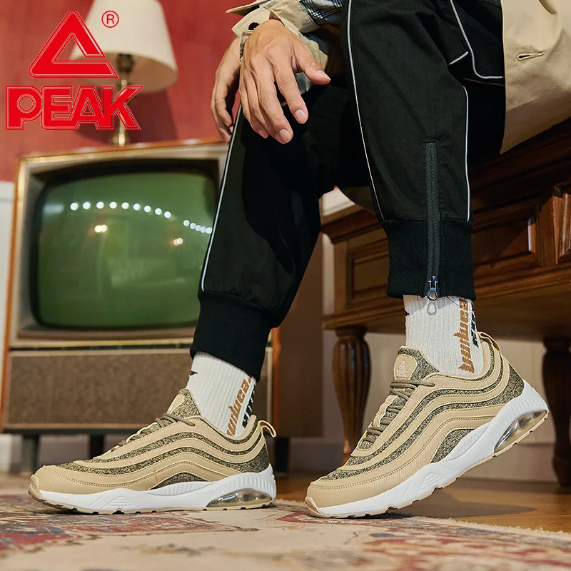 Пиковая спортивная обувь для мужчин Прогулочная в стиле ретро Модная Уличная