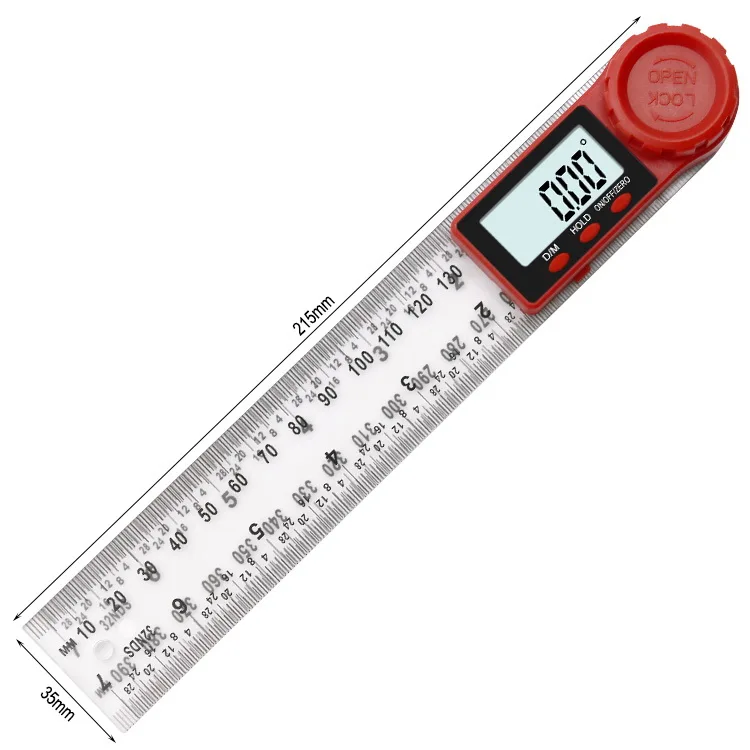 

0-200mm 0-300mm Digital Meter Angle Inclinometer Angle Digital Ruler Electron Goniometer Protractor Angle finder Measuring Tool