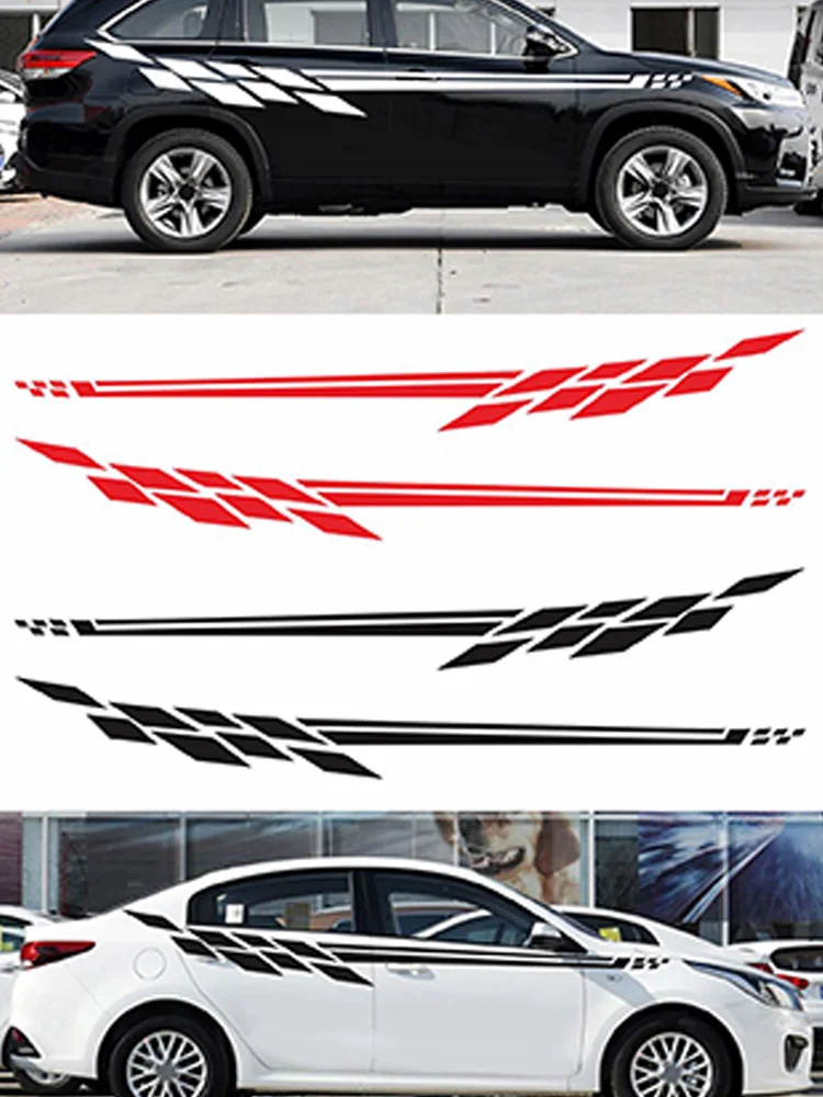 2 шт. автомобильные наклейки Авто Виниловая пленка с обеих сторон украшение в