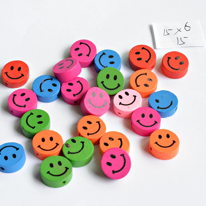 10 шт./лот DIY ювелирные изделия со смайликом смешанные цвета натуральные