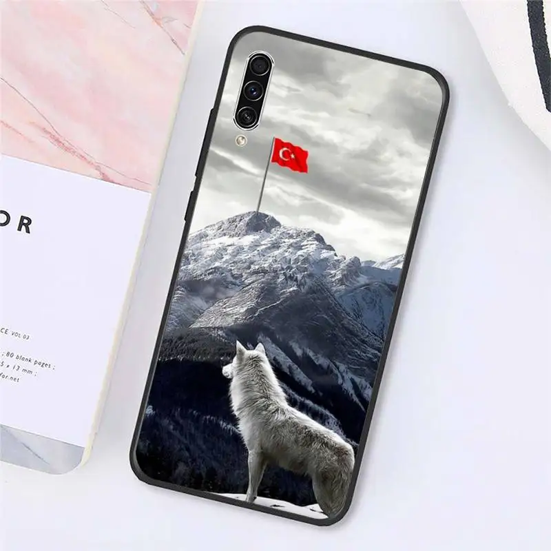 

turkey turkish flag wolf Accessories Phone Cases For Samsung galaxy S 9 10 20 A 10 21 30 31 40 50 51 71 s note 20 j 4 2018 plus
