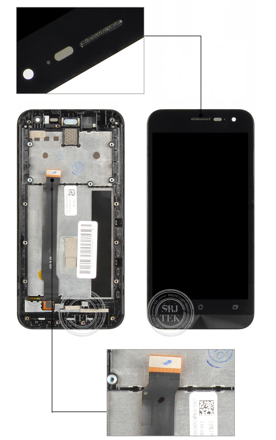 5,0 дюймов 1280x720 для ASUS Zenfone 2 ZE500CL дисплей кодирующий преобразователь сенсорного экрана в сборе для Asus Zenfone 2 ZE500CL lcd
