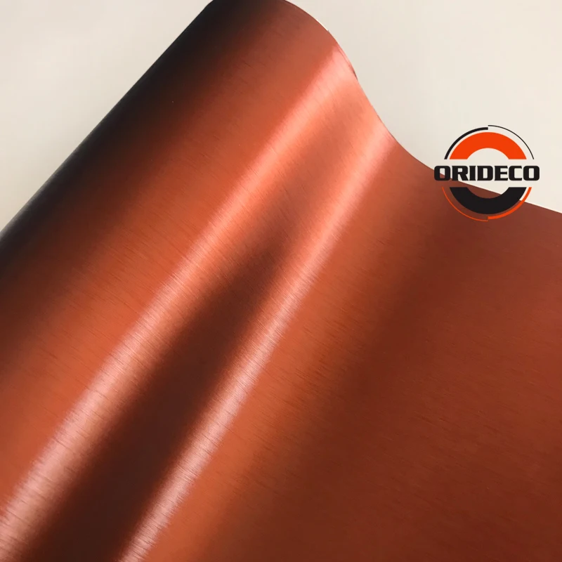 10/20 Вт 30 Вт/40/50X152CM Кофе коричневый металлик матовый хром винил металлический