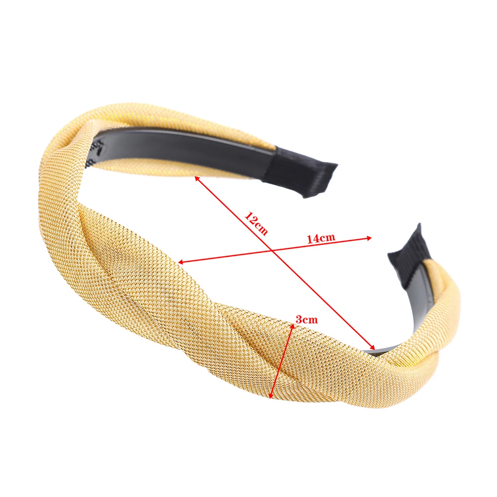 AWAYTR резинки для волос с узлом однотонные Цвета крест повязка на голову женская