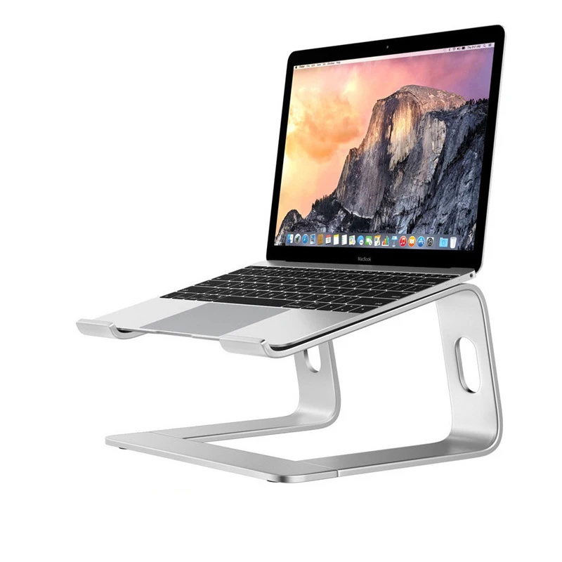 

2021 Foldable Laptop Stand Dual Adjustable Holder Aluminum Laptop Holder Riser Bracket Desktop Notebook Stand Laptop Accessories