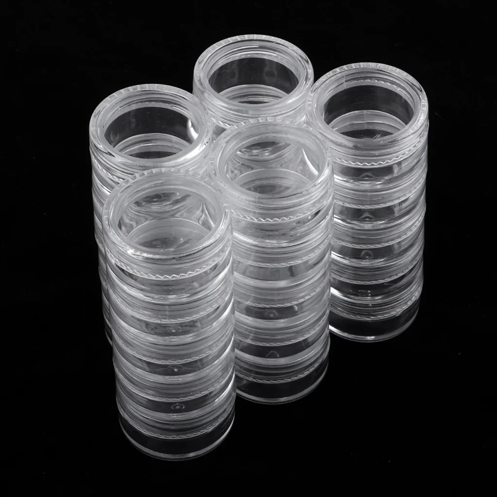 

25 Cream Jar Cosmetic Container Travel Potty Jar Plastic Jar Set