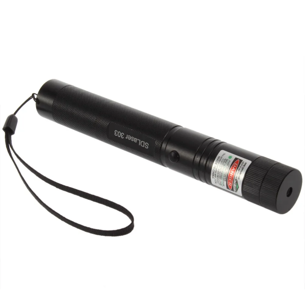 1pcs Powerful SDLaser303 Adjustable Focus 532nm Green Laser Pointer Light Output power less than 1mw no battery |