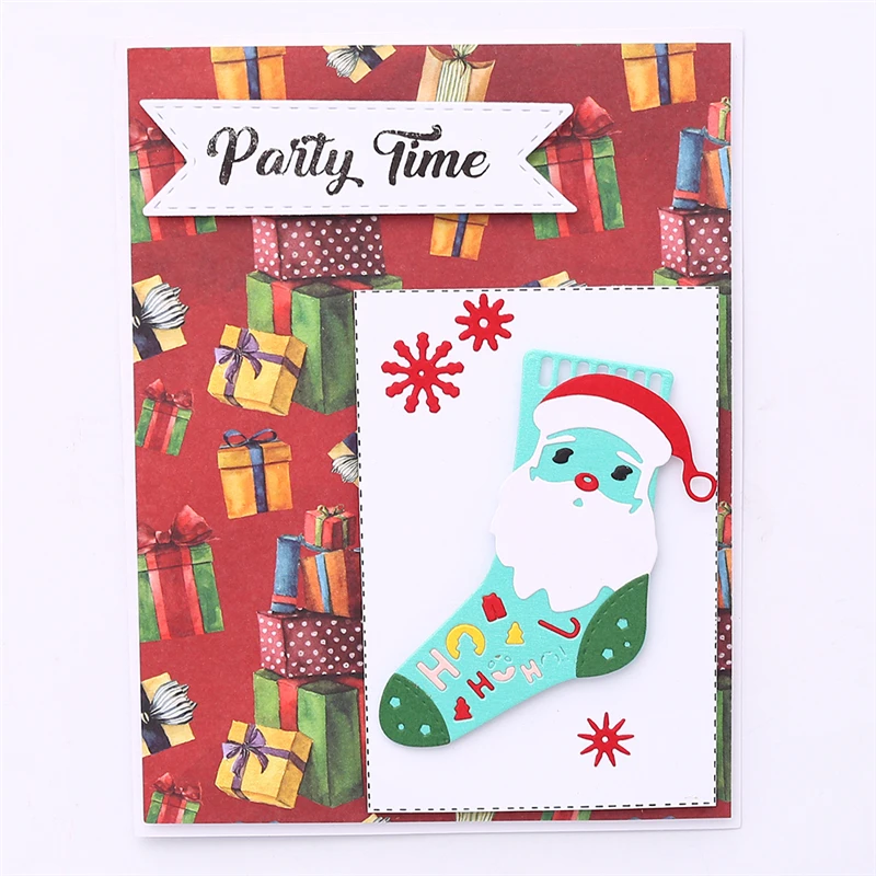 Eastshape рождественские штампы Санта Клауса носки для резки металла новые