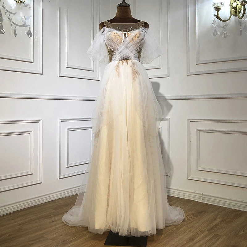 

MNGRL New Simple Wedding Dress Backless Sleeveless Design Chiffon Lace Bride Dresses Princess Dress Plus Size Tailor-made