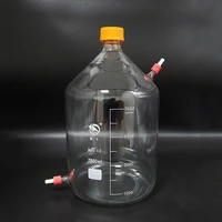reagent bottlewith yellow screw coverupper and lower detachable small nozzle gl14mmborosilicate glass7500mlplastic lid