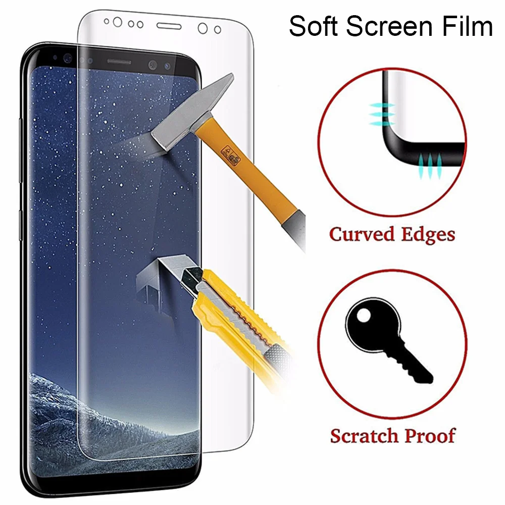 

Soft Screen Protector For Samsung Galaxy S8 S9 Plus Note 8 Protective Film For Samsung S7 Edge S6 Plus ( Not Tempered Glass )