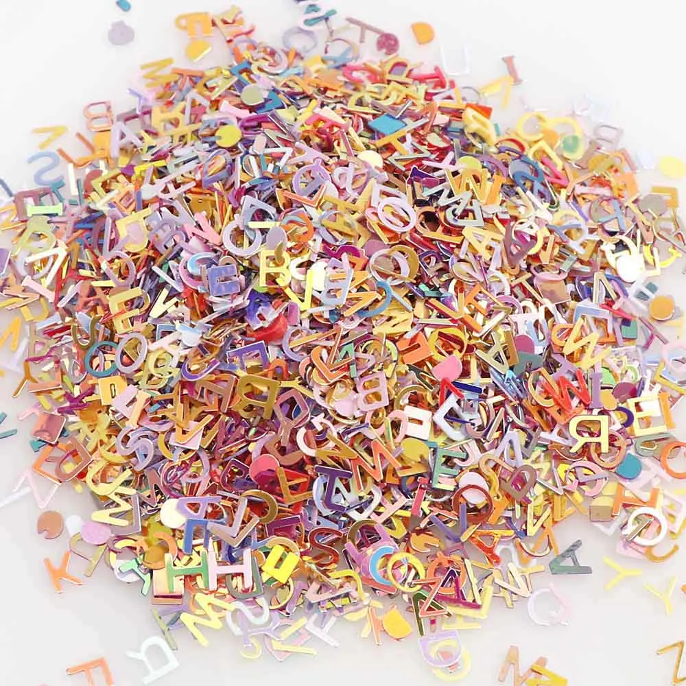 Доставка производится в течение 15 г влейте Цвет Алфавит блеск для ногтей Mix