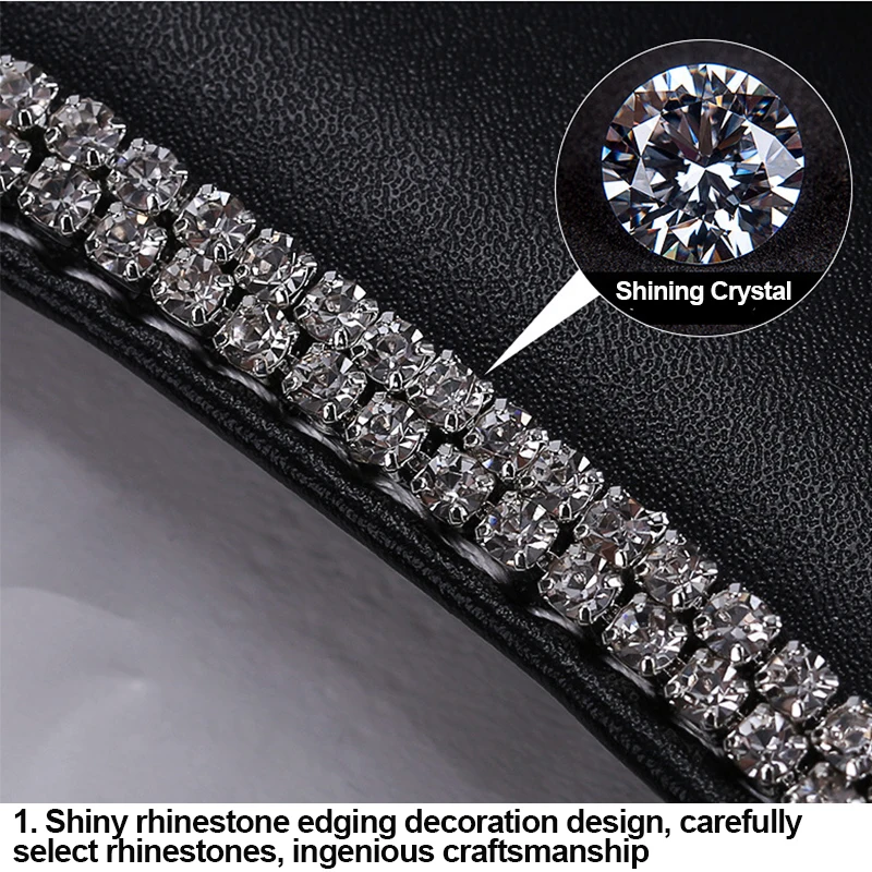 

Car Tissue Storage Boxes Crystal Diamond Swan Tissue Holder Pumping Leather Paper Towel Box with Luxurious Cover Cars Organizer