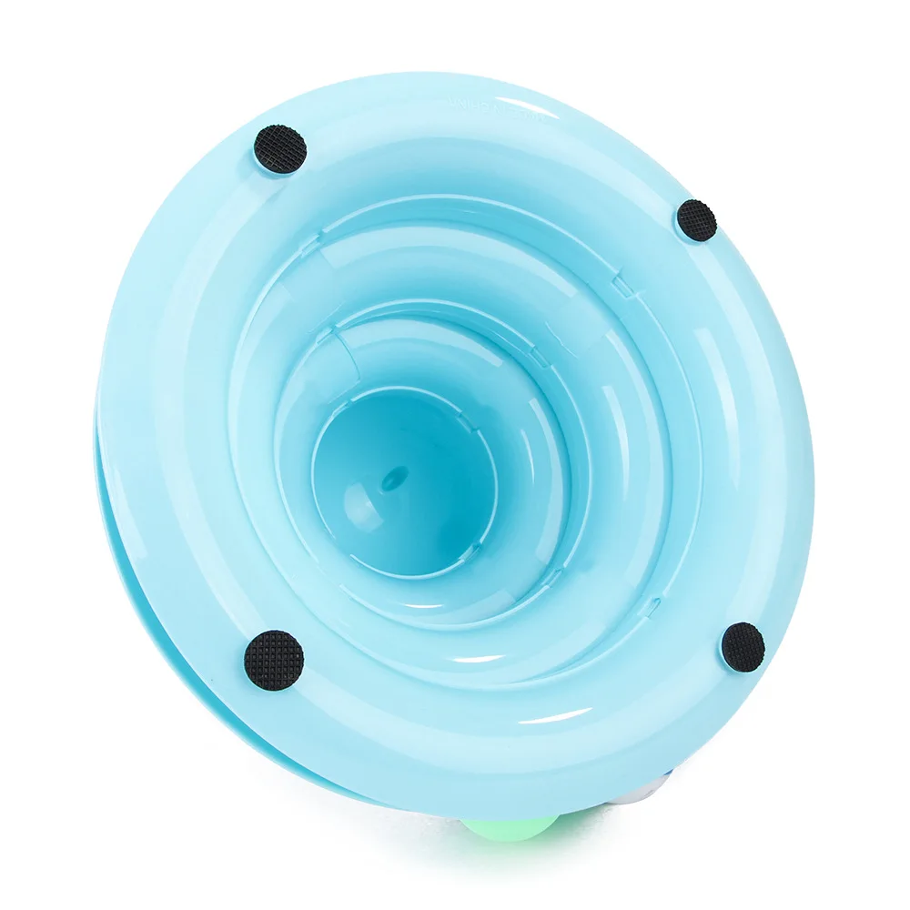 Трехуровневая игрушка для кошек башни треки ролик с шестью цветными шариками