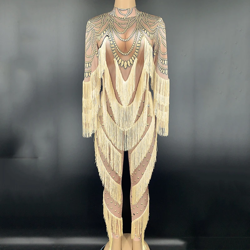 Женский сценический костюм обнаженный комбинезон для танцев на Пилоне