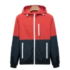 2021 Новое поступление мужская повседневная весенне-летняя светильник ветровка куртка с капюшоном и контрастный на молнии куртка модная куртка для мужчин