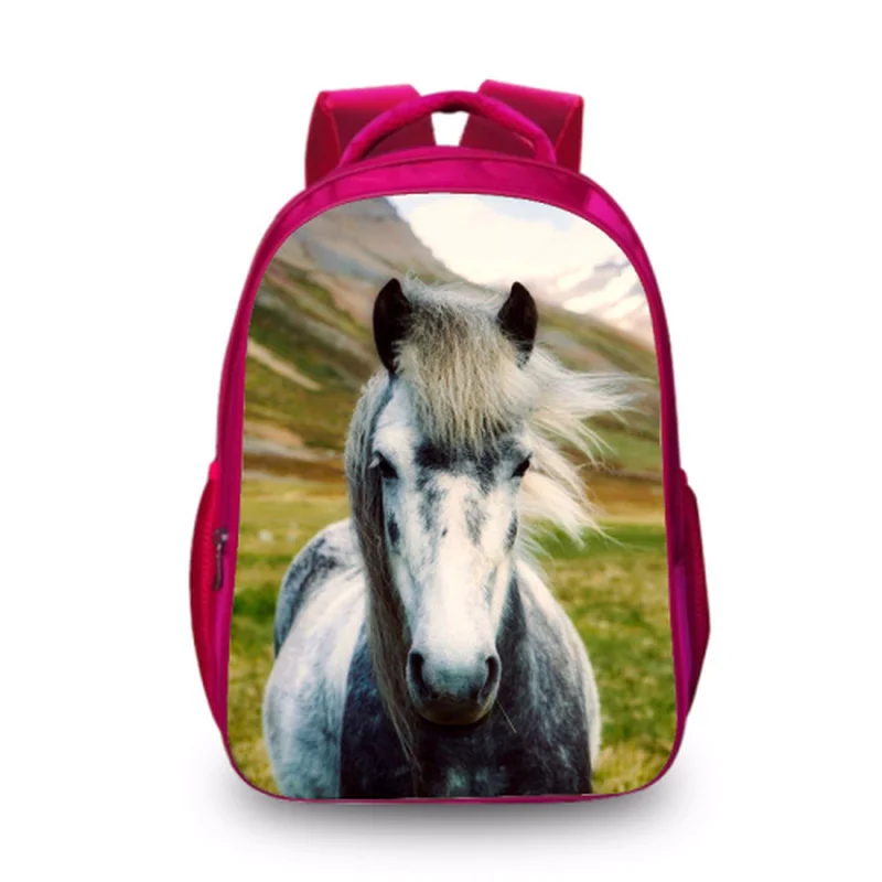 Рюкзак с 3D-принтом корабль и лошадь для мальчиков | Багаж сумки